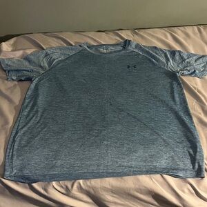 Under Armour Men's Tech Blue Heather Short Sleeve Tee
